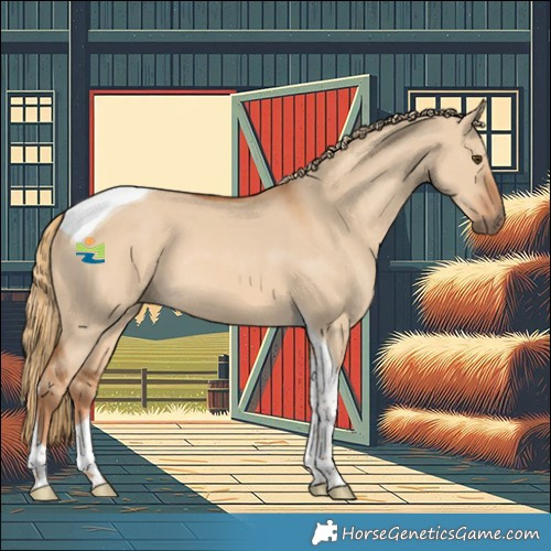 Horse Color:Red Dun Tobiano 