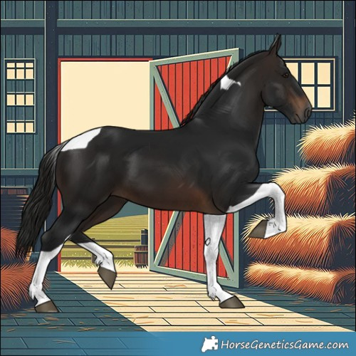 Horse Color:Gray Bay Tobiano 