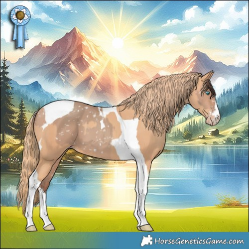 Horse Color:Amber Champagne Tobiano Snowflake Varnish and Gold Champagne Tobiano 