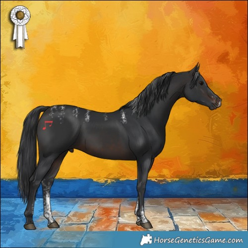 Horse Color:Powder White Brown
