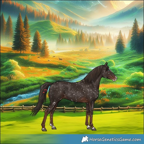 Horse Color:Liver Chestnut Splash Appaloosa