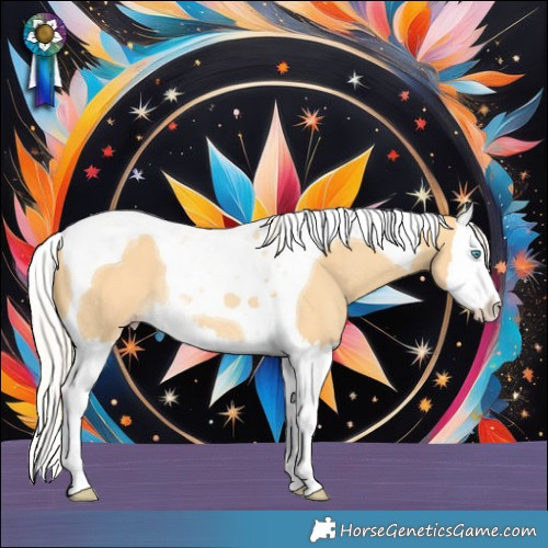 Horse Color:Silver Sable Cream Champagne Dun Splash Tobiano Rabicano