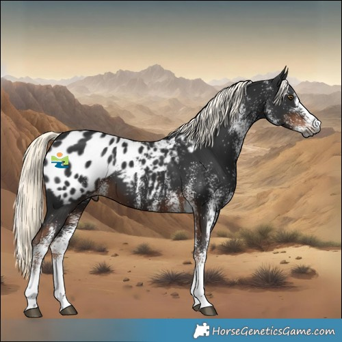Horse Color:Gray White Spotted Liver Chestnut Mushroom Appaloosa