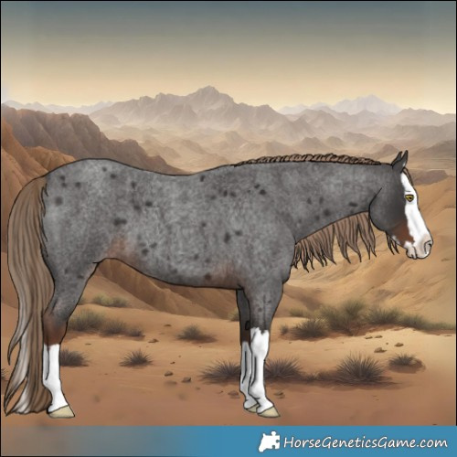 Horse Color:Liver Red Roan Splash