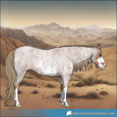 Horse Color:Red Roan Sabino 