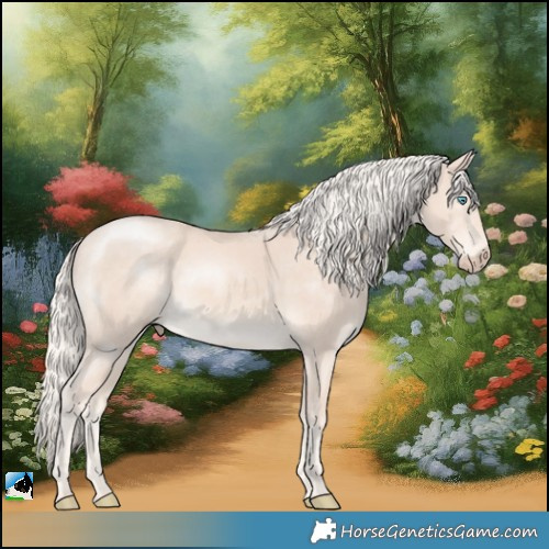 Horse Color:Cremello Mushroom Rabicano 