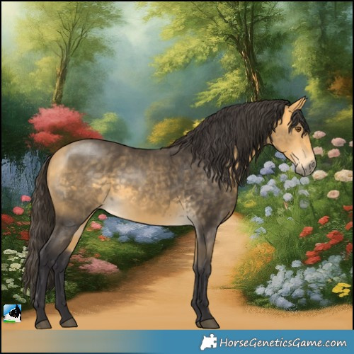 Horse Color:Buckskin Mushroom 