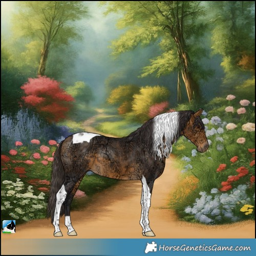 Horse Color:Buckskin Ice Tobiano 