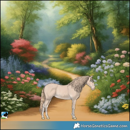 Horse Color:Perlino Rabicano 