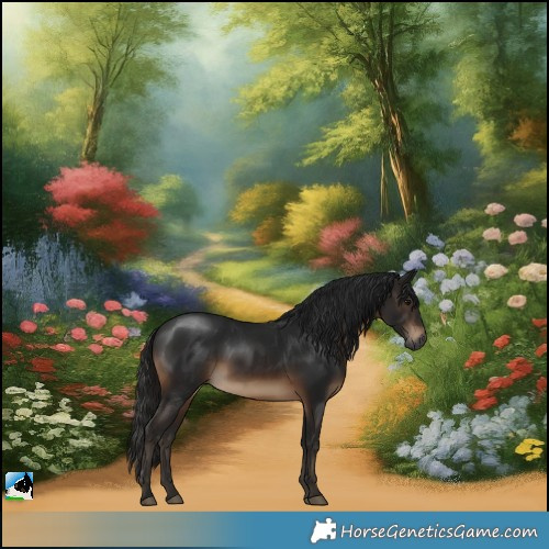 Horse Color:Gray Brown Rabicano