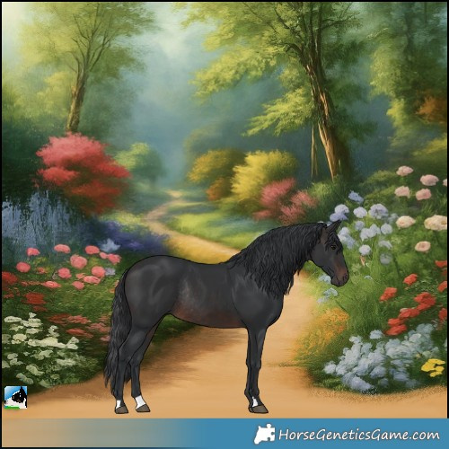 Horse Color:Brown Mushroom Rabicano