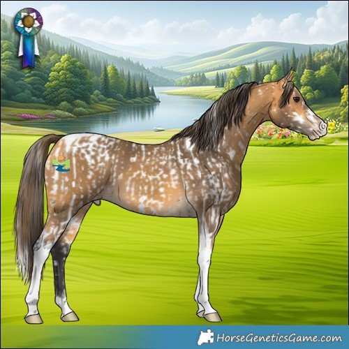 Horse Color:Bay Sabino Appaloosa and Buckskin Tobiano Appaloosa