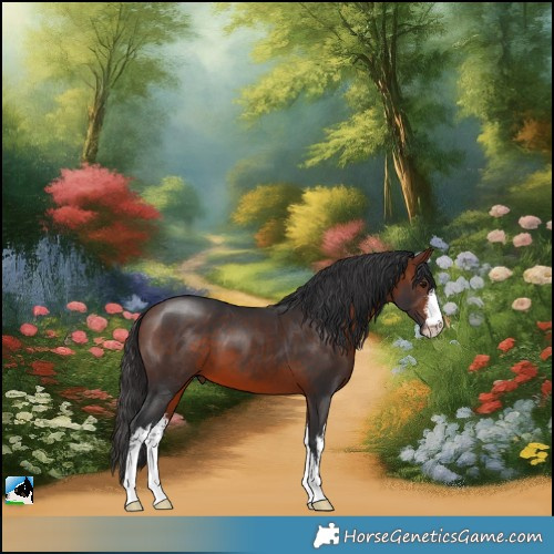 Horse Color:White Spotted Bay 