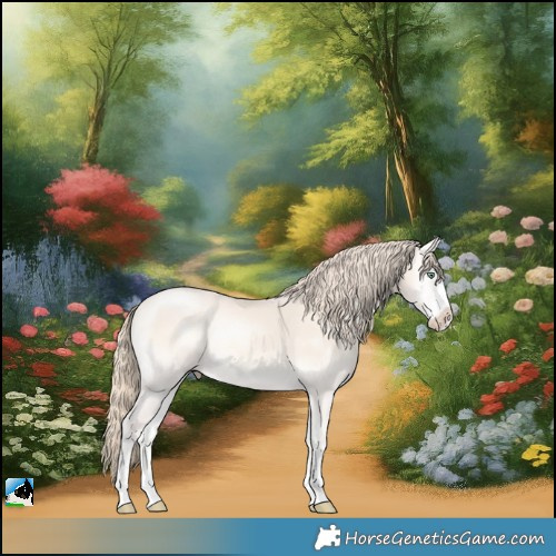 Horse Color:Perlino Onyx Mushroom Sabino Rabicano 