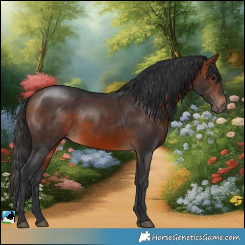 Horse Color:White Spotted Bay 