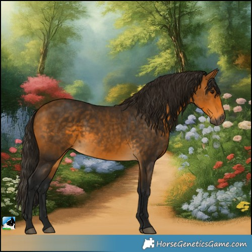 Horse Color:Gray Buckskin Rabicano 