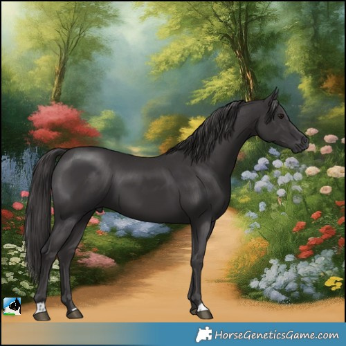 Horse Color:Smoky Black Mushroom