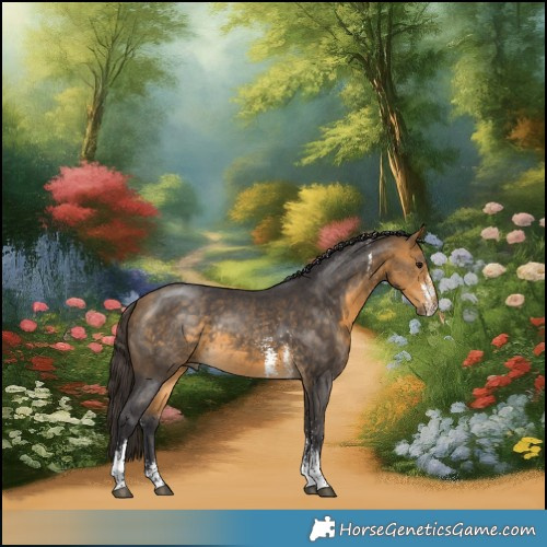 Horse Color:Buckskin Sabino Rabicano 