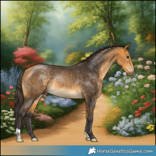 Horse Color:Buckskin Rabicano 