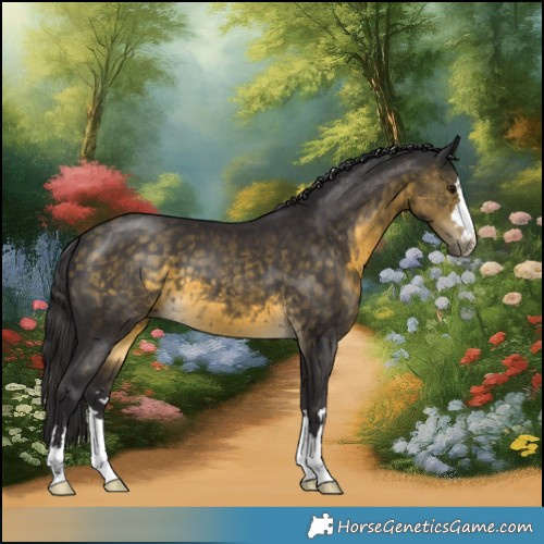Horse Color:Buckskin Mushroom