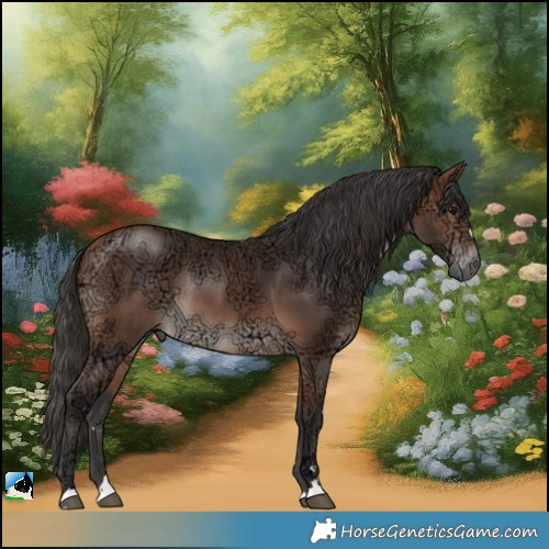 Horse Color:Bay Ice Mushroom Rabicano 