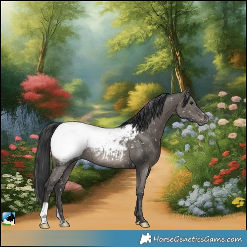Horse Color:Grullo Snowcap Rabicano 