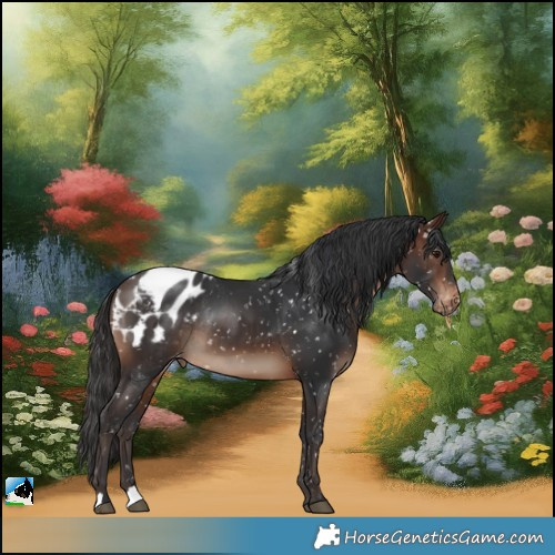 Horse Color:Brown Blanket Rabicano 