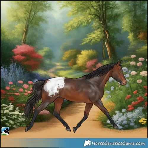 Horse Color:Bay Appaloosa Rabicano