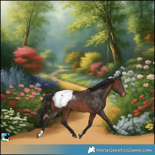 Horse Color:Brown Snowcap Rabicano