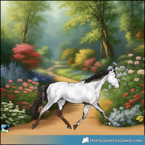 Horse Color:Liver Chestnut Appaloosa Rabicano 