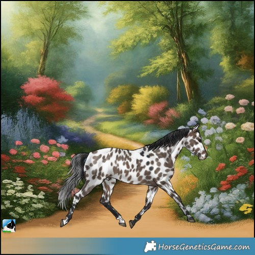 Horse Color:Brown Dun Appaloosa Rabicano 