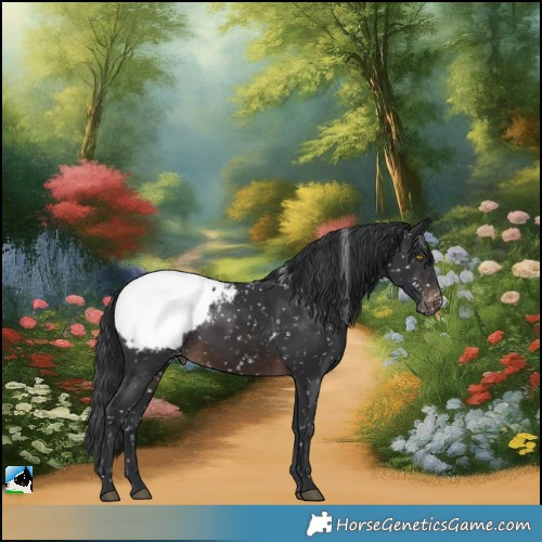 Horse Color:Brown Appaloosa 