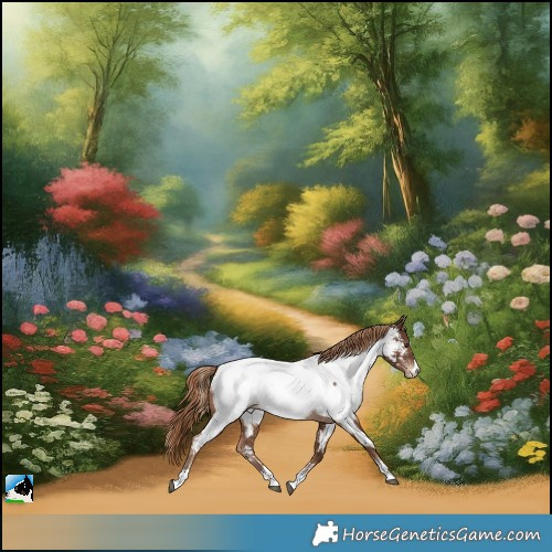 Horse Color:Liver Chestnut Appaloosa Rabicano
