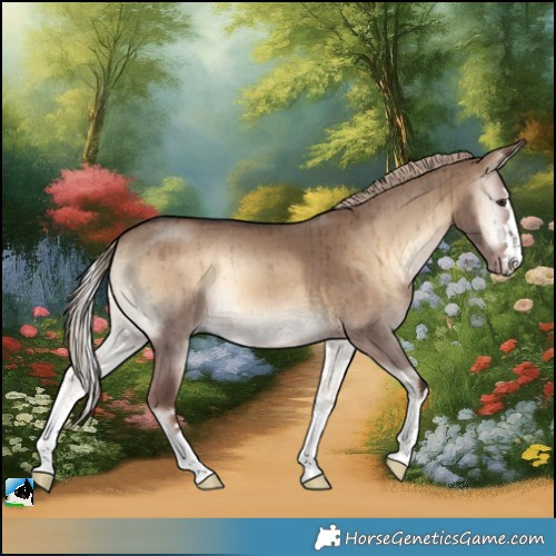 Horse Color:Liver Red Dun Onyx Brindle