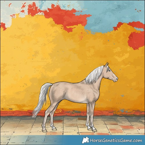 Horse Color:Silver Perlino Rabicano 