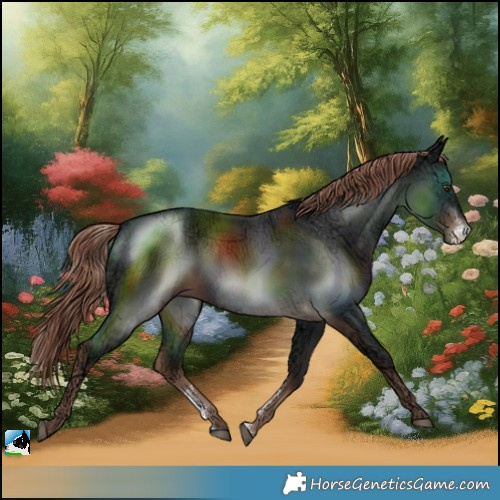 Horse Color:Liver Chestnut Ice Sabino