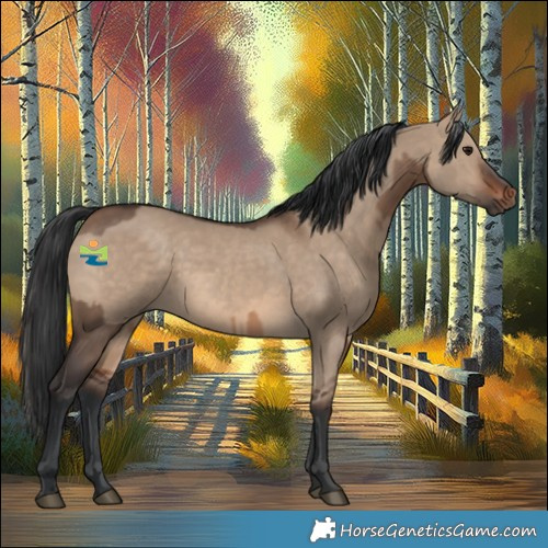 Horse Color:Brown Dun  and Brown Dun 
