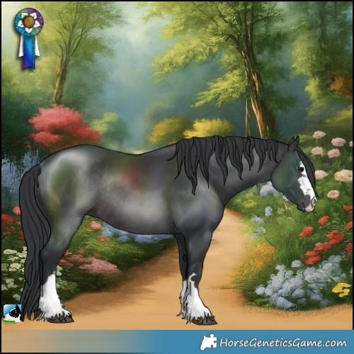 Horse Color:Platinum Brown Rabicano