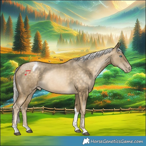 Horse Color:Silver Buckskin Snowdrop Tobiano Appaloosa