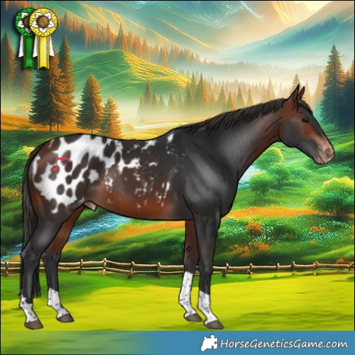 Horse Color:Bay Tobiano Appaloosa
