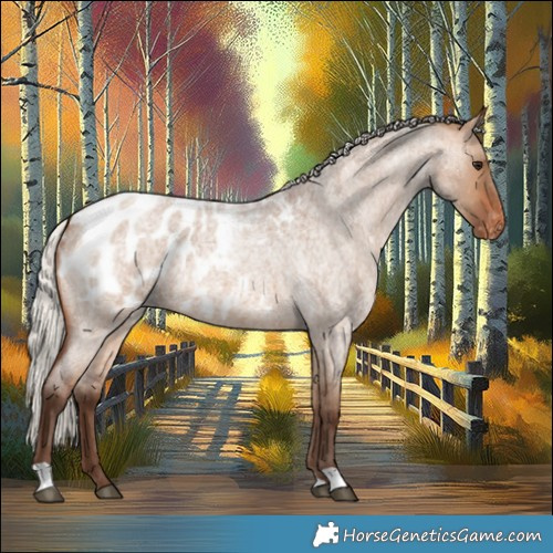 Horse Color:Silver Brown Roan Dun Blanket
