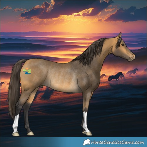 Horse Color:Buckskin Rabicano 