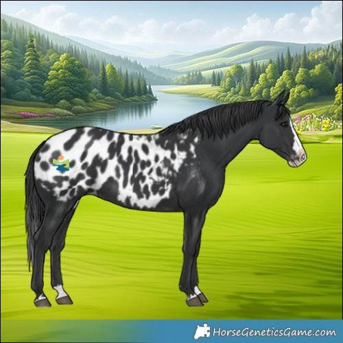 Horse Color:Black Splash Blanket 