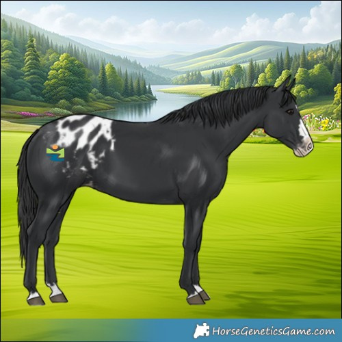 Horse Color:Black Splash Blanket 