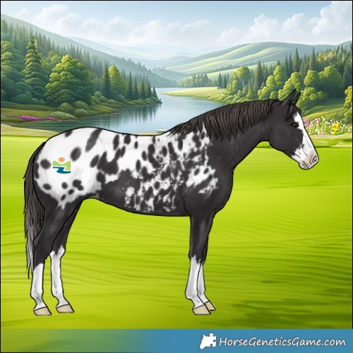 Horse Color:Smoky Black Splash Blanket 