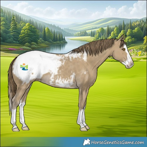 Horse Color:Classic Cream Champagne Splash Snowcap 