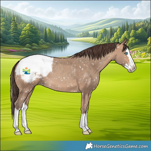 Horse Color:Amber Champagne Splash Snowcap 