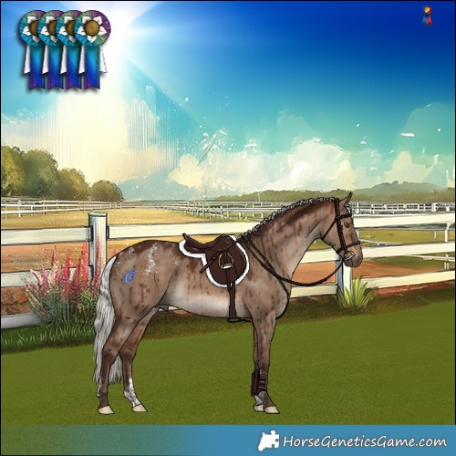 Horse Color:Powder White Silver Brown Dun Brindle