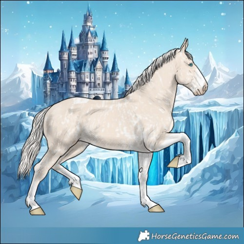 Horse Color:Cremello Sabino  and Cremello Tobiano 