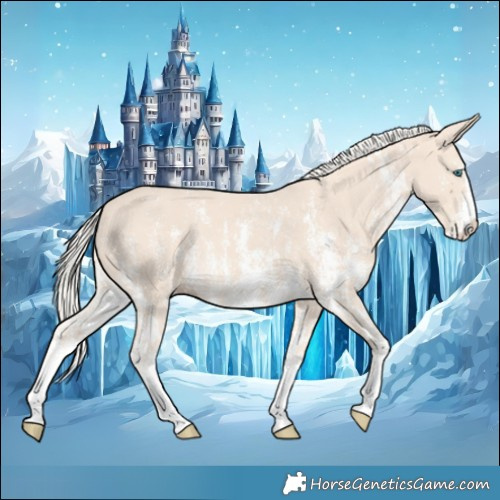 Horse Color:Cremello Sabino Splash  and Cremello Sabino Splash 